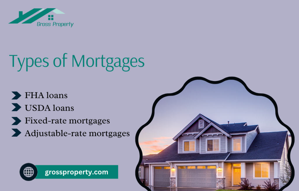 Different types of mortgages for buying a house