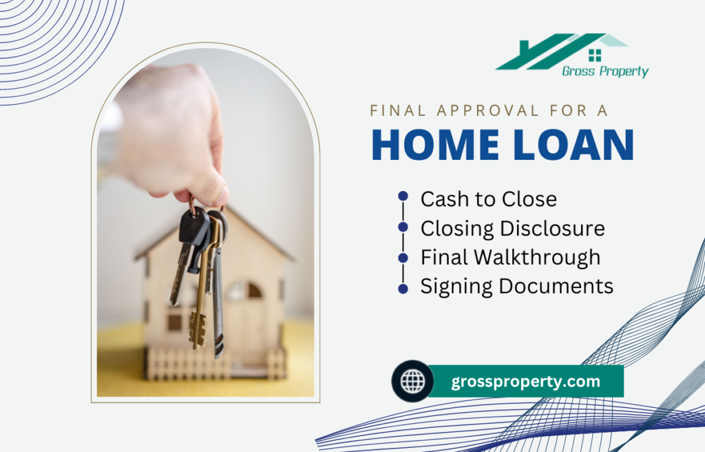 Final approval and closing process for a home loan