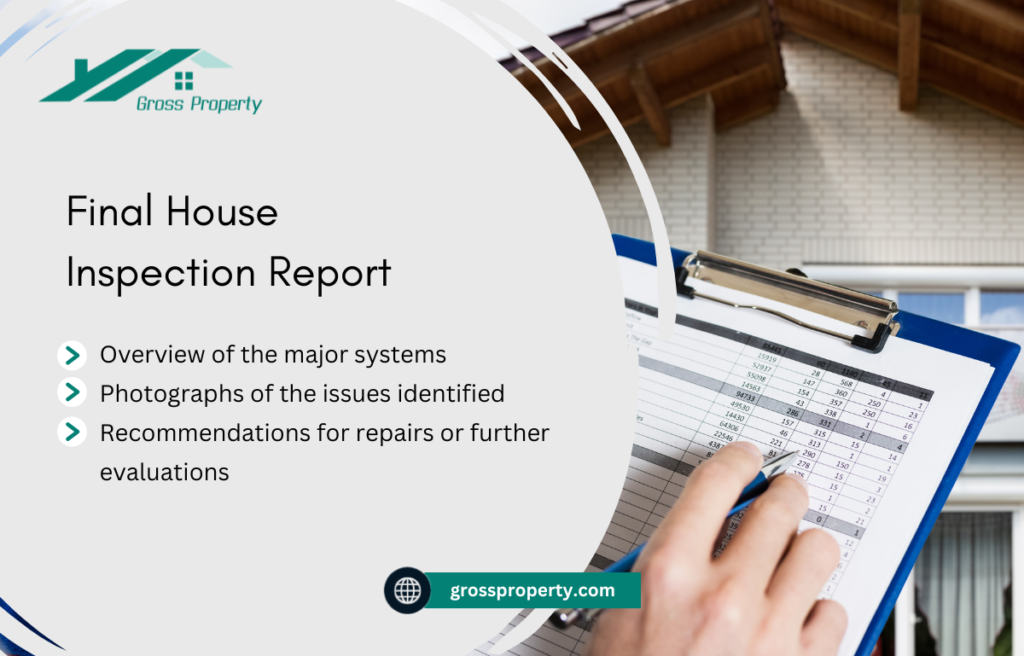 items included in final house inspection report