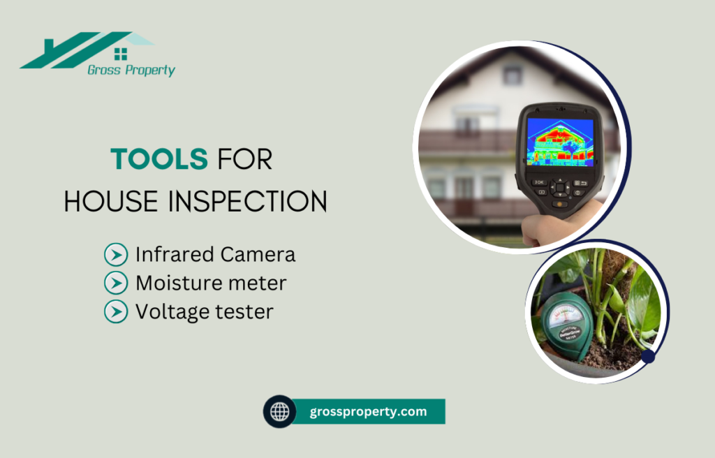 Professionals' tools for house inspection