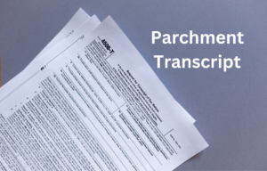 Parchment Transcript record